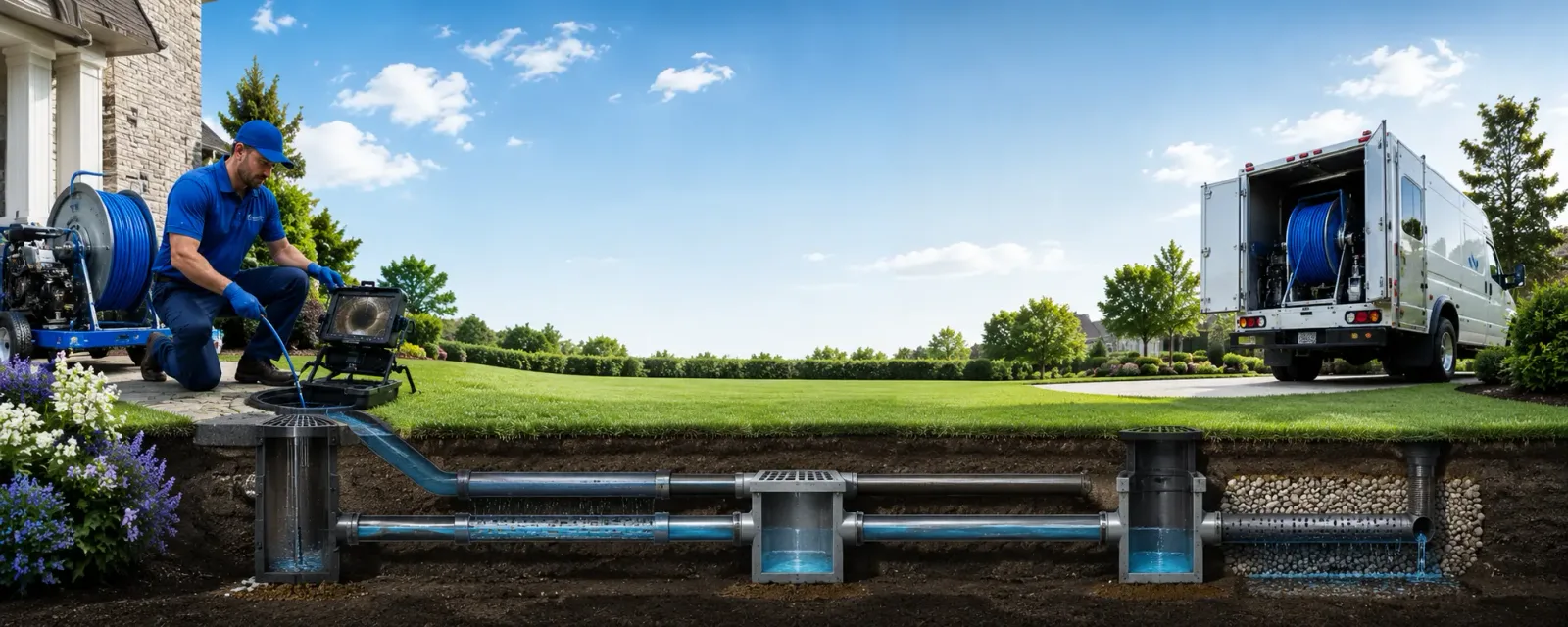 Outdoor drain cleaning information for Conway, MA